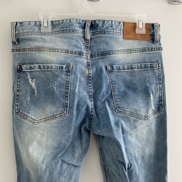 Hyper Denim Men’s blue distressed jeans - size 32 - Picture 6 of 11